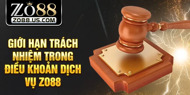 Giới hạn trách nhiệm trong điều khoản dịch vụ Zo88